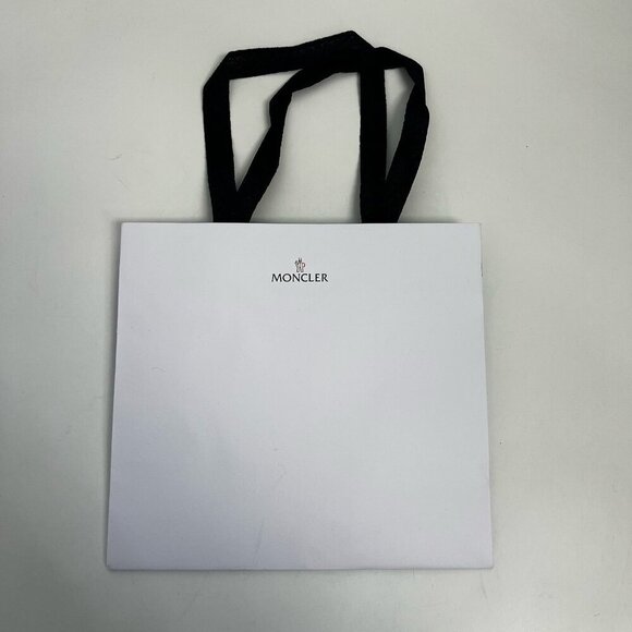 MONCLER WHITE PAPER SHOPPING Gift BAG With Tags - Picture 10 of 11